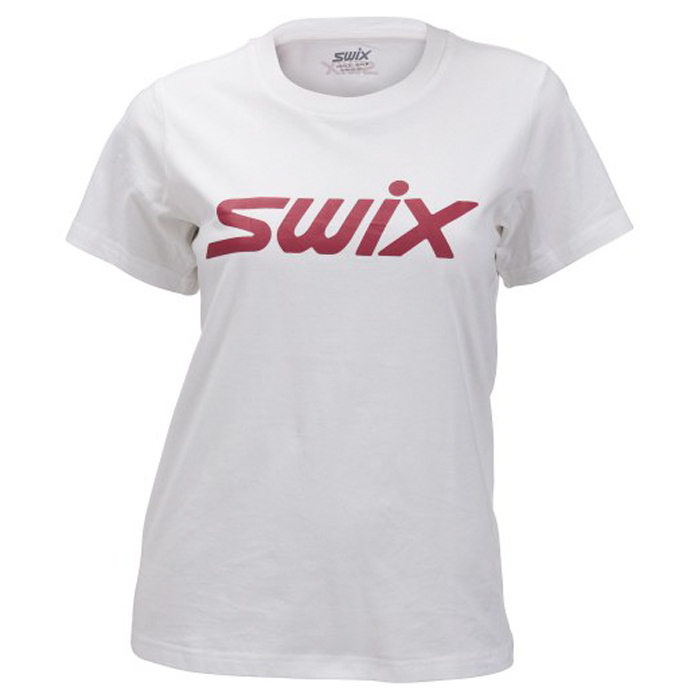 40696-00025 Футболка жен. SWIX Big logo White р.XS