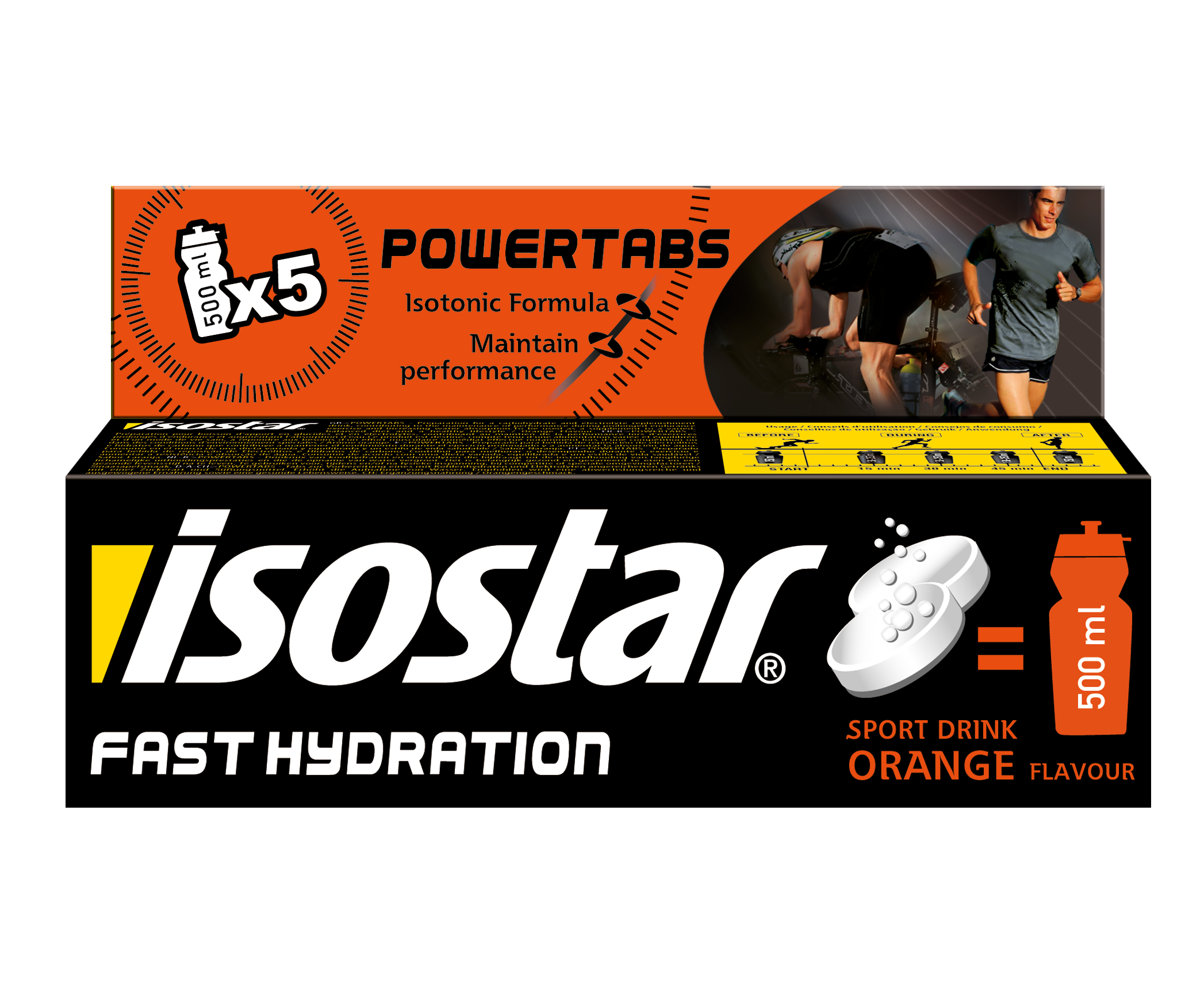 31756811410 Растворимые таблетки ISOSTAR Powertabs Апельсин 10 табл р.120 гр.