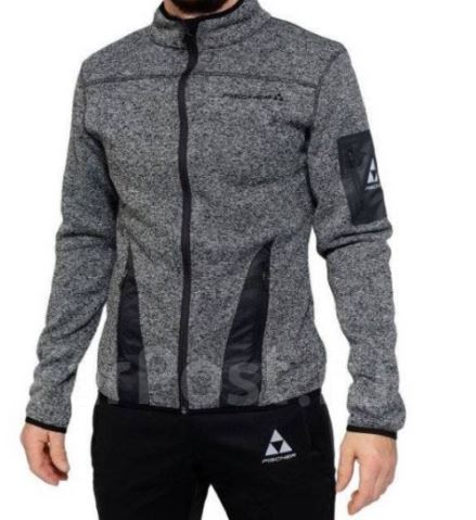 GR8135-900 Куртка FISCHER Fleece Logo Grey р.46