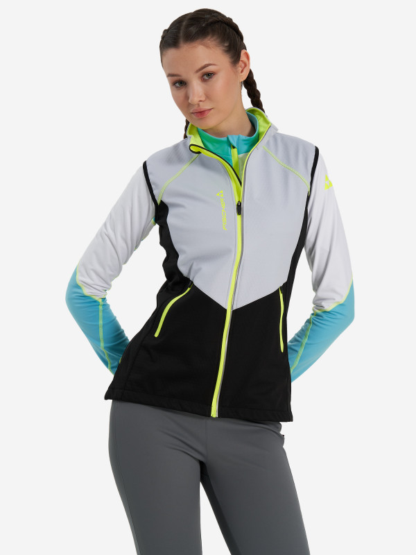 GR8120-900 Жен.жилет FISCHER Softshell (сер.)