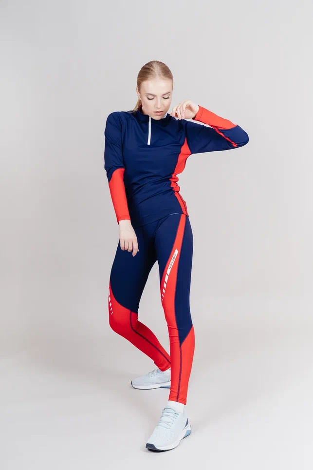 NSV433710 Комбинезон NordSki Base Dark Blue/Red р.XL