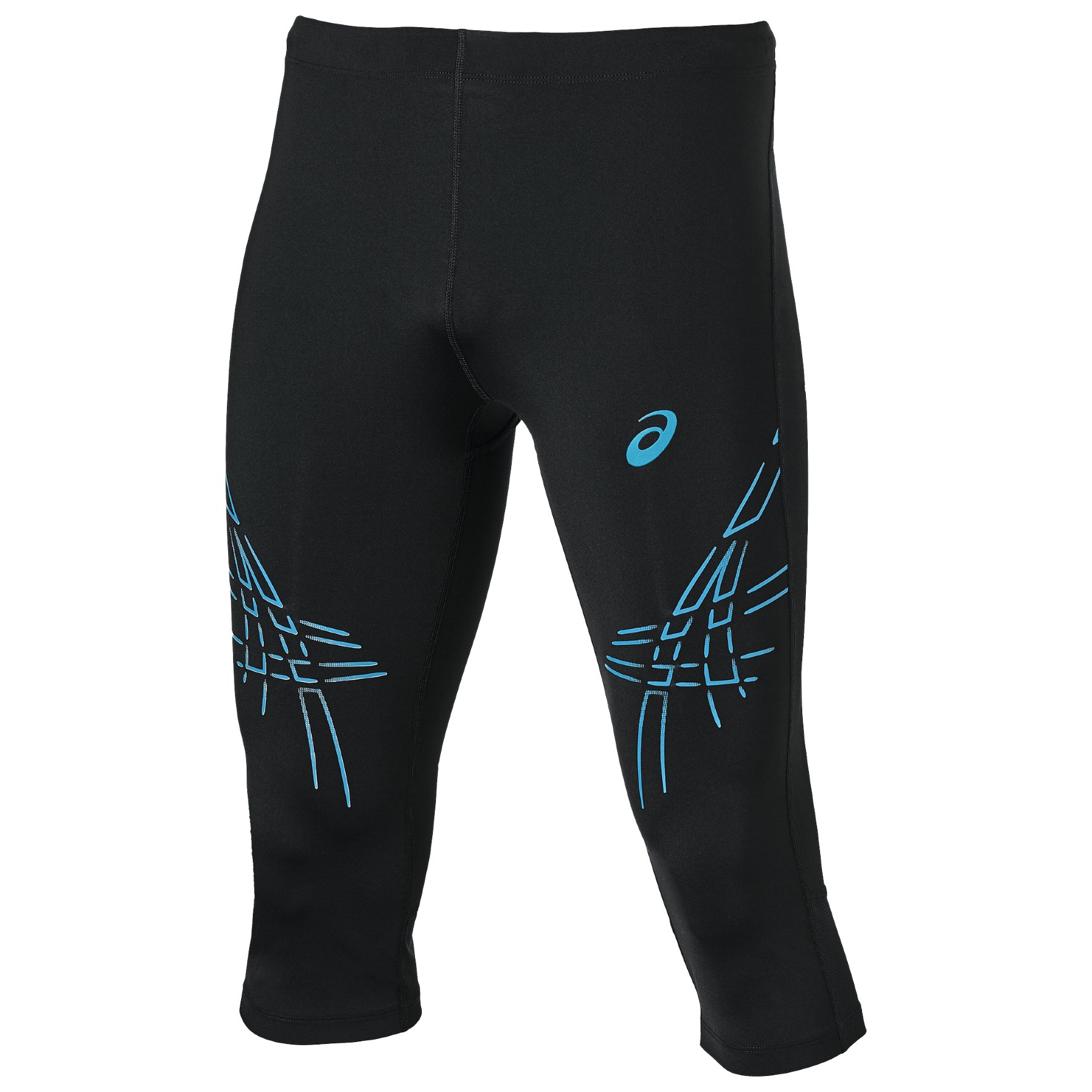 121334/0823 Бриджи муж. ASICS Stripe Knee Tight черн./гол. р.S