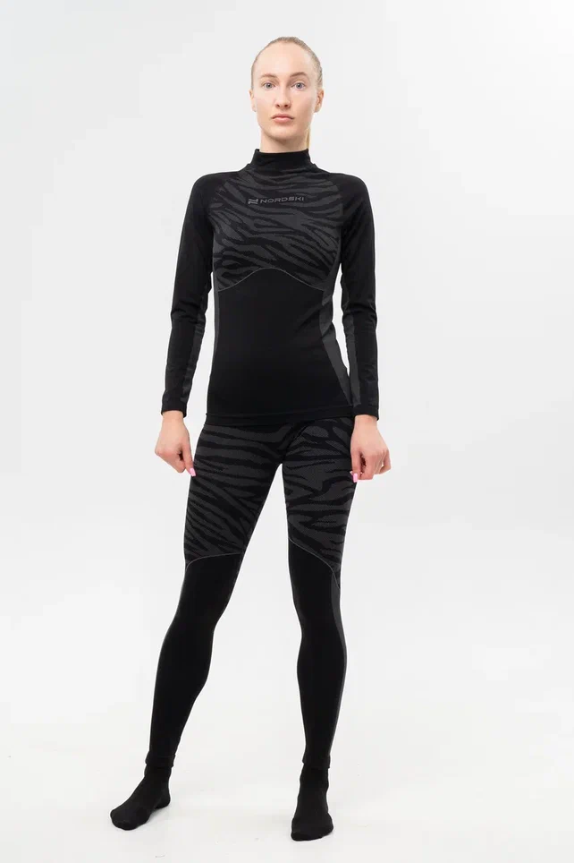NSW689224 Комплект Nordski Snake модели "Термобелье" Black/Grey W