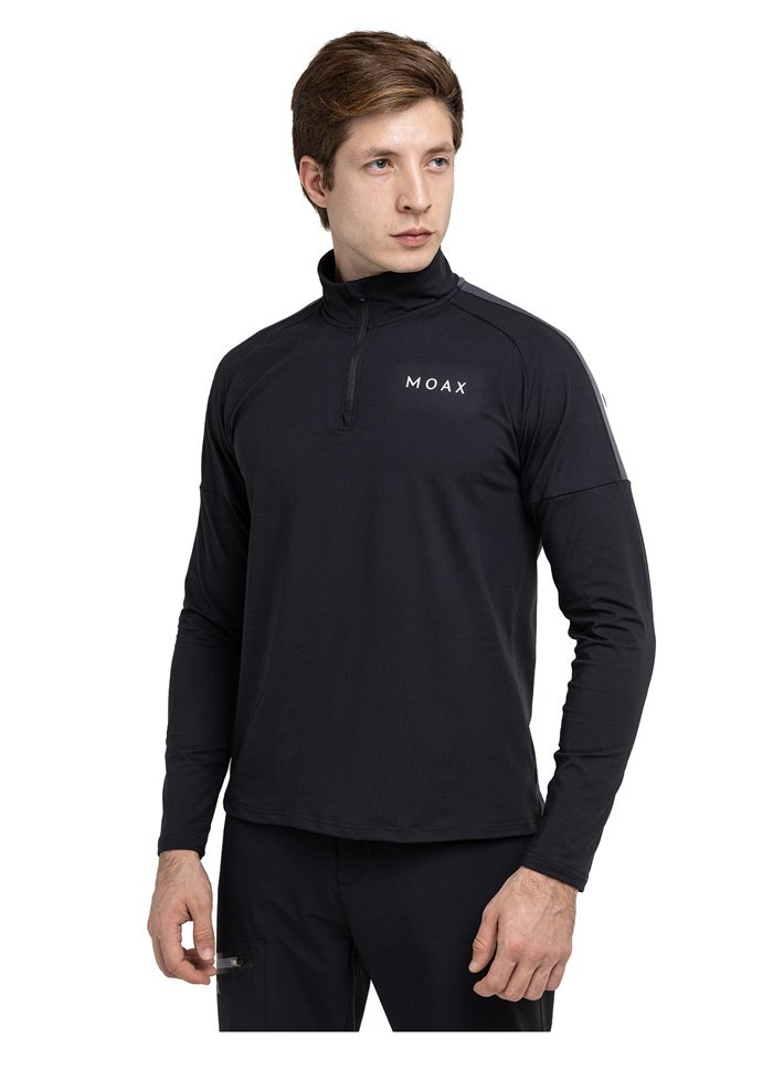 MX2361-10104 Термокофта муж. MOAX Uhta сер. меланж на молнии 1/2 р.XXL