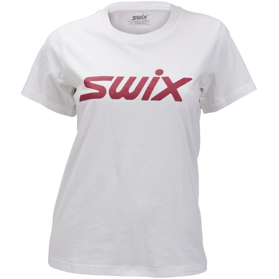 40696-00025 Футболка жен. SWIX Big logo White р.L
