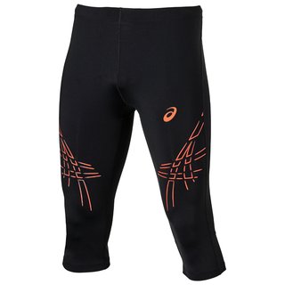 121334/0540 Бриджи ASICS Stripe Knee Tight черн./оранж. р.S