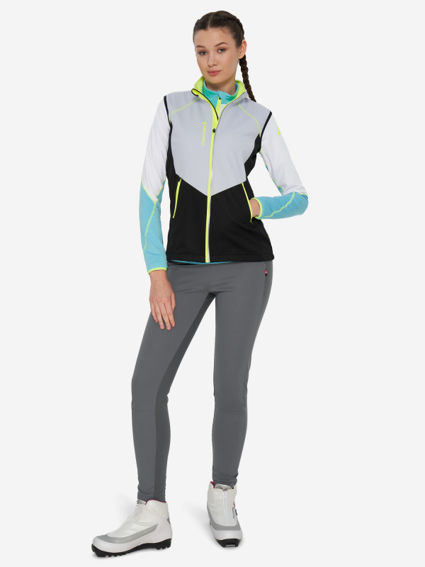 GR8120-900 Жен.жилет FISCHER Softshell (сер.)