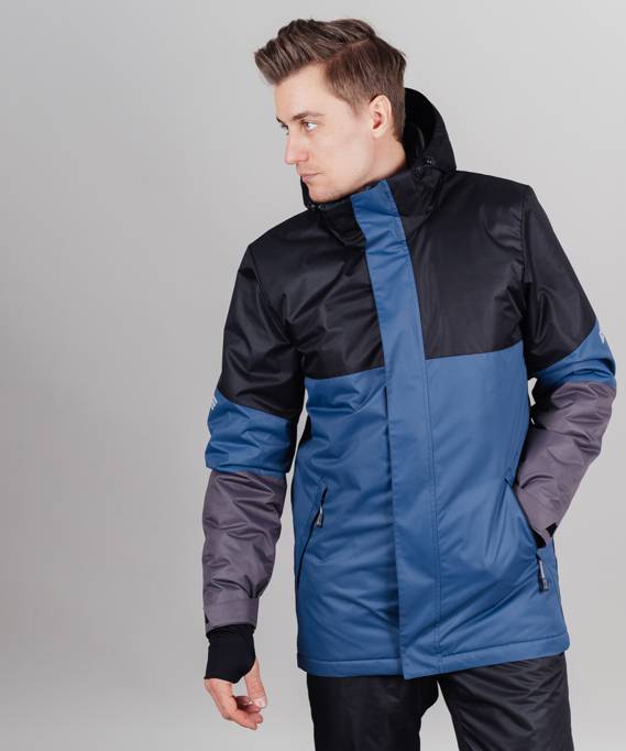 NSM750054 Куртка утепленная NORDSKI Casual Black/Denim муж. р.XL