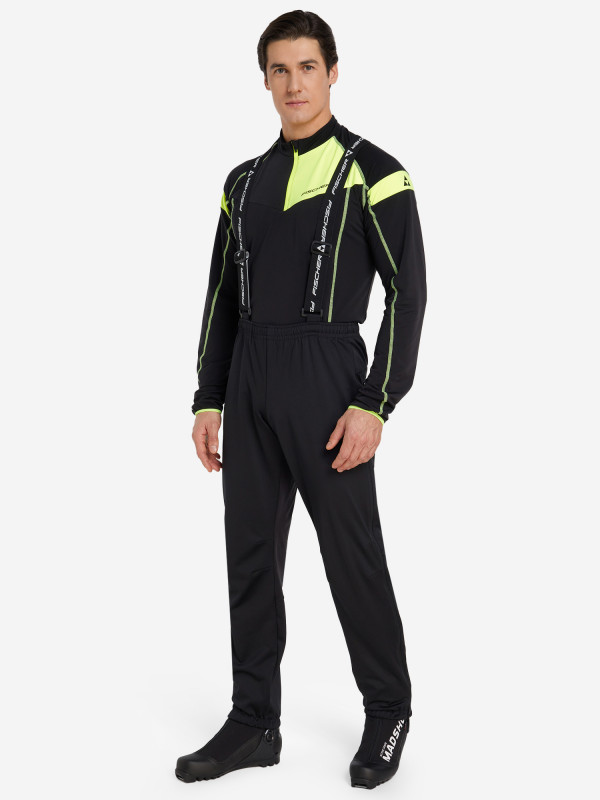 GR8210-100 Брюки муж. FISCHER Softshell Light black р.50