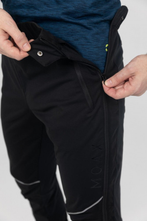 SW212219-10000 Брюки муж, MOAX Solo Full zip черн. р.M