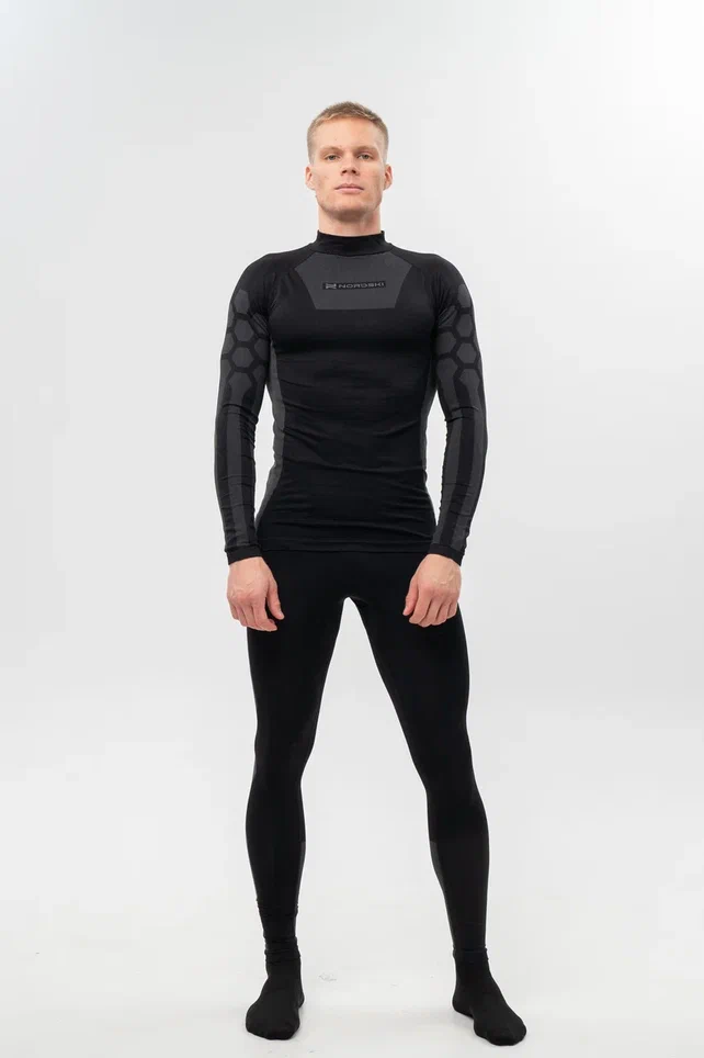 NSM389224 Комплект Nordski Snake модели "Термобелье" Black/Grey