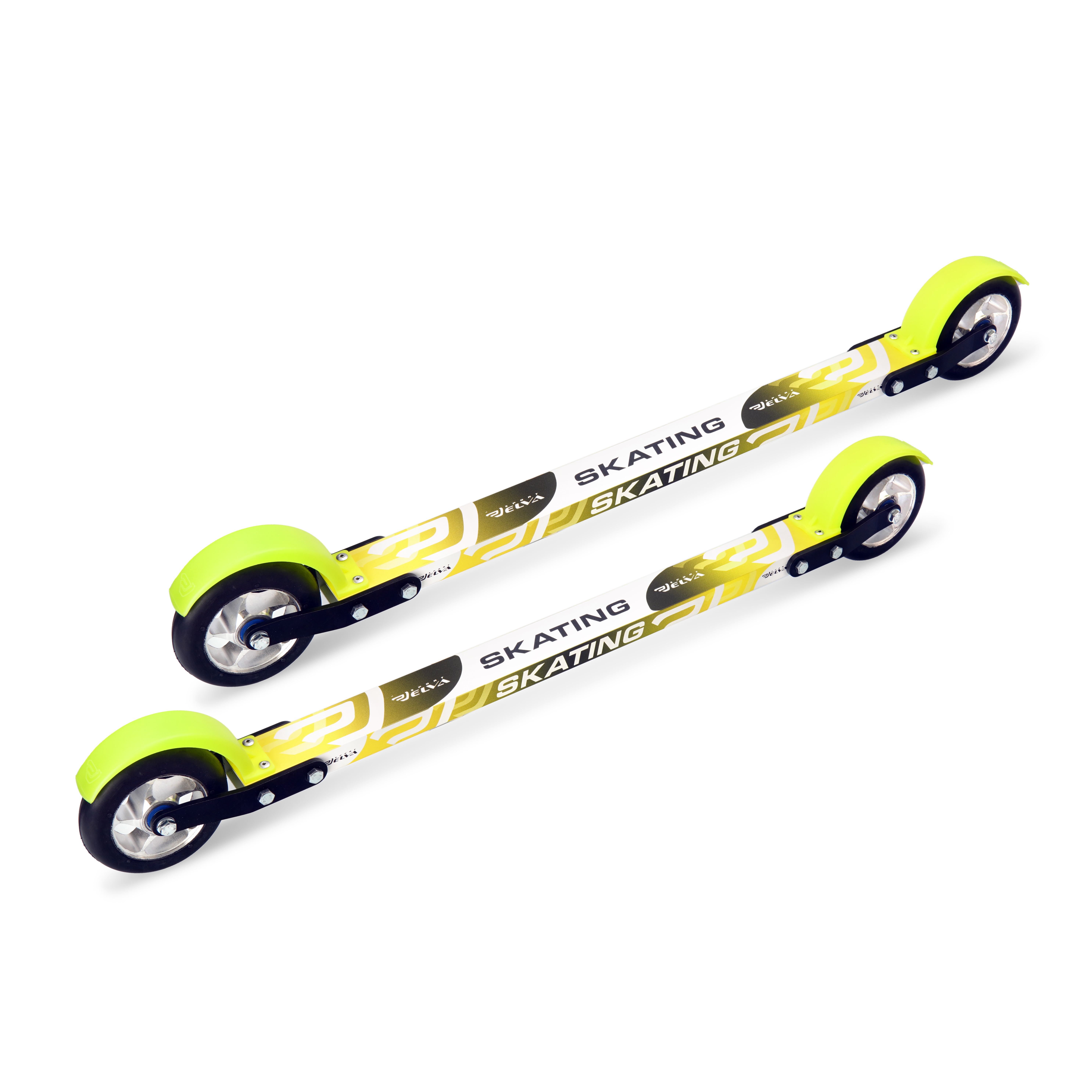 SK100R ALU Лыжероллеры ЭЛЬВА коньковые 100R ALU 100*24 каучук алюм.диск