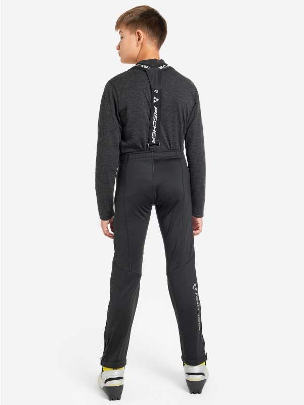 GR8255-100 Брюки дет. FISCHER Softshell Wam black р.158