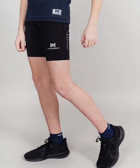 NSJ170100 Шорты обтягивающие Nordski Jr. Pro Black (158)