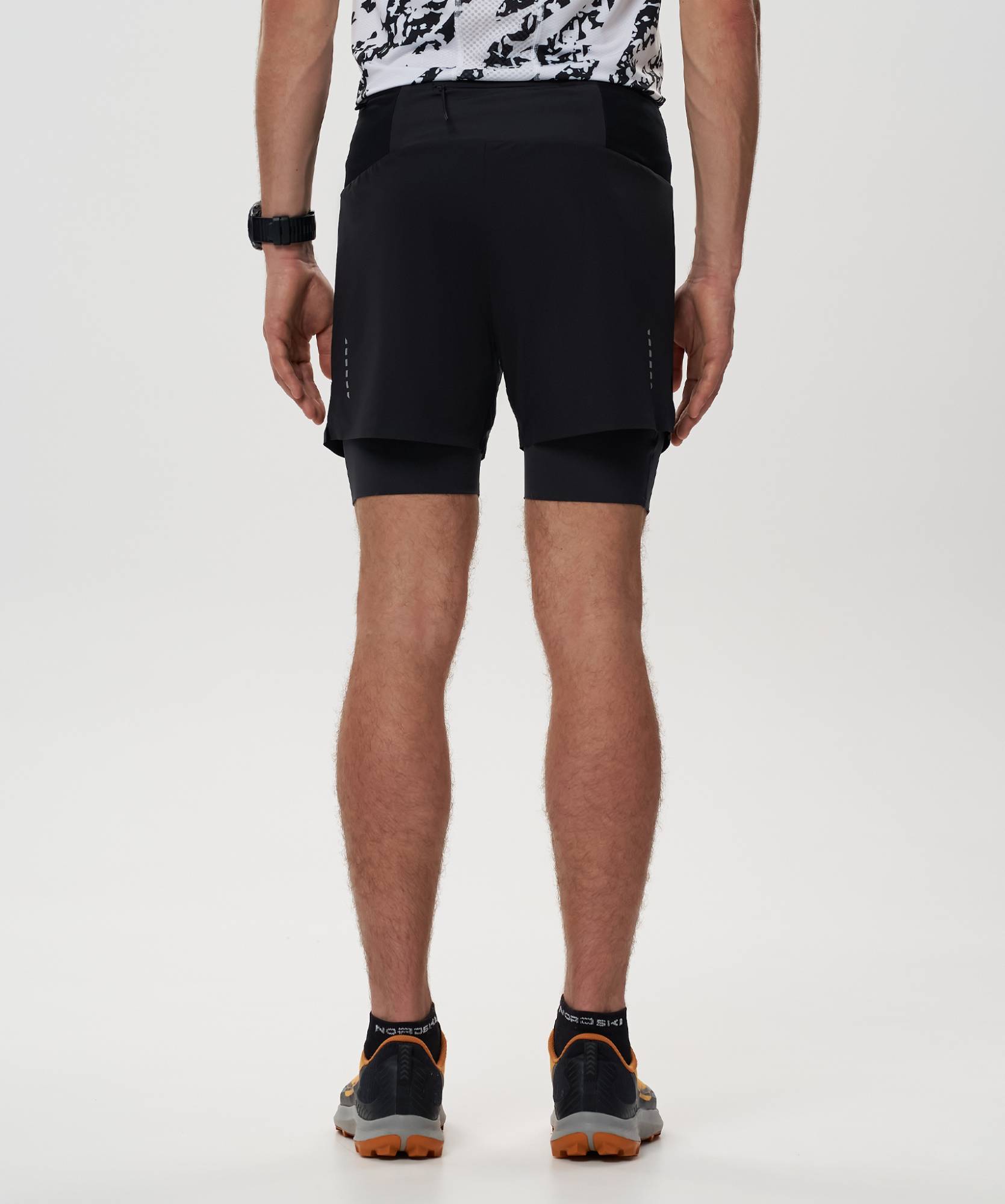 NSM1105100 Шорты 2 в 1 Nordski Trail Black