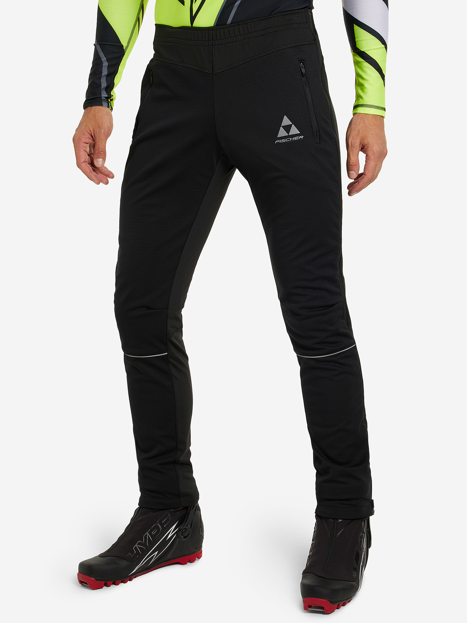 GR8116-100 Муж.брюки FISCHER Softshell Warm (черн.) 48