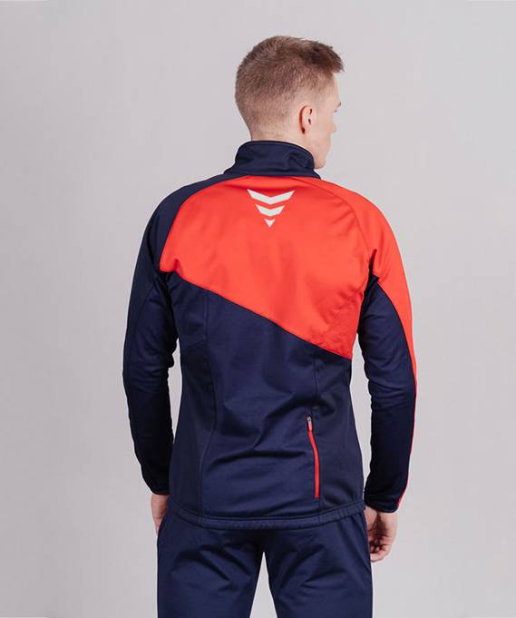 NSM800021 Куртка разминочная NORDSKI Premium Blueberry/Red р.L
