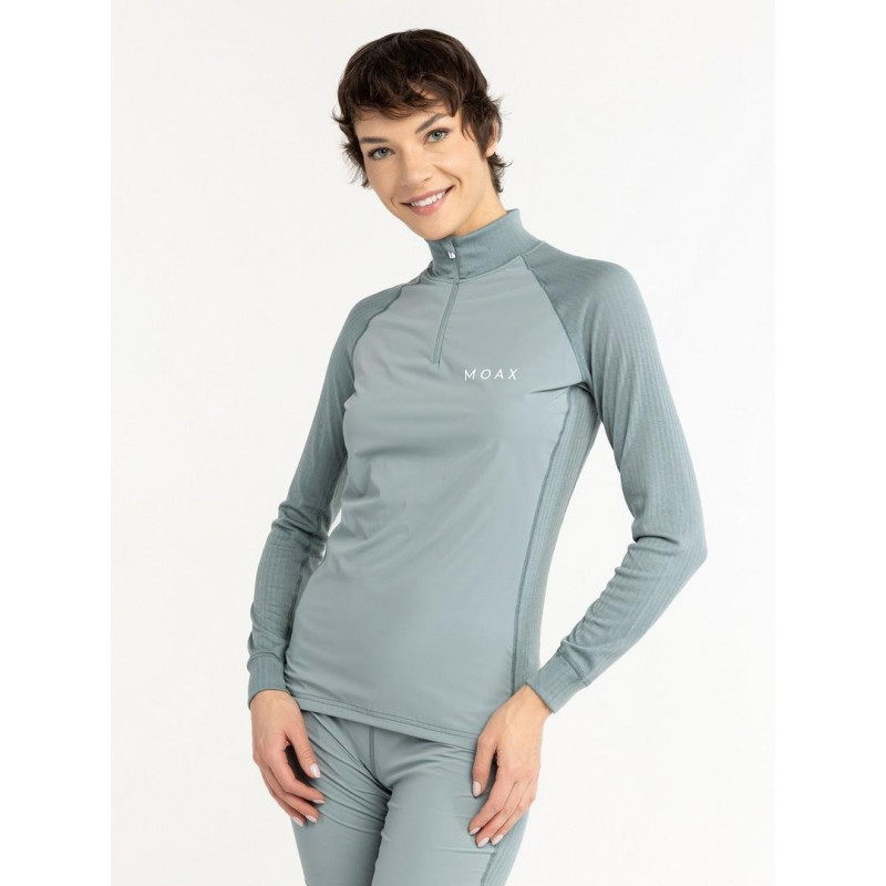 MX114050-11400 Термофутболка Moax Race Wind LS с воротн. жен. р.M