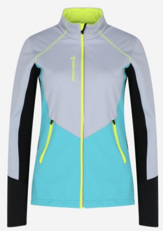GR8132-409 Дет.куртка FISCHER Softshell Warm (бир.-сер.)