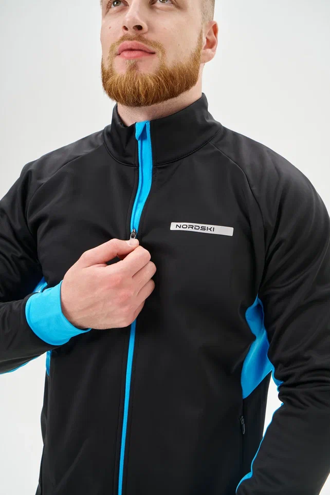 NSM660179 Жилет тренировочный Nordski Core Black/Light Blue