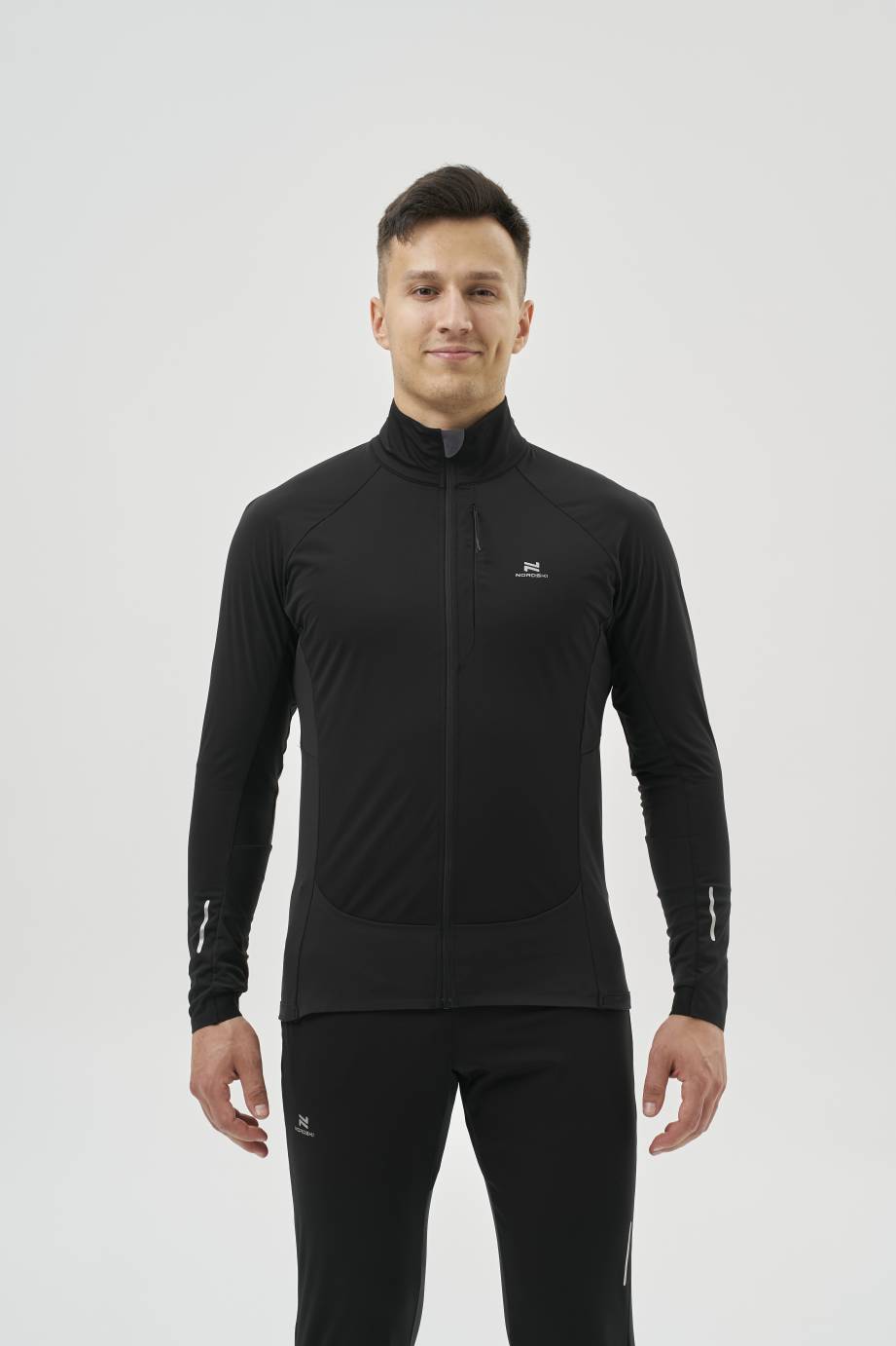 NSM666100 Тренировочная куртка Nordski Race Black