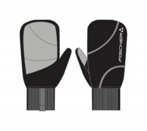 GR8111-100 Варежки FISCHER WG black р.XS