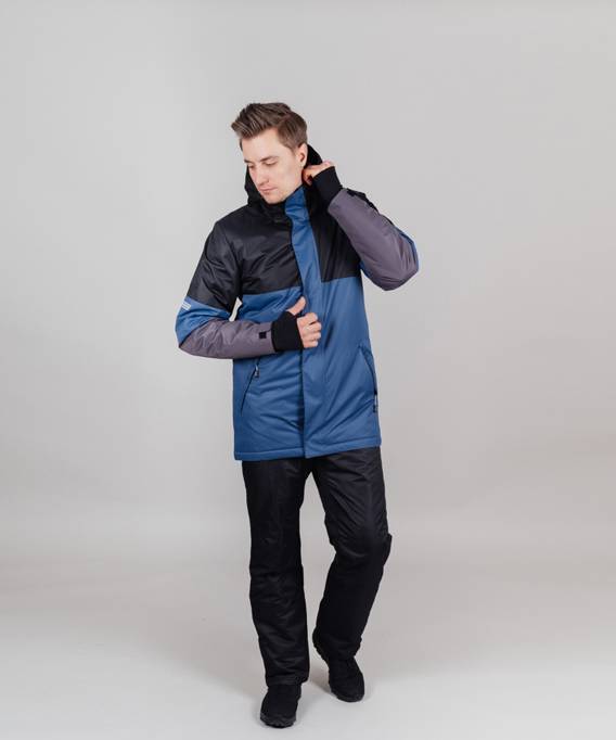 NSM750054 Куртка утепленная NORDSKI Casual Black/Denim муж. р.XL