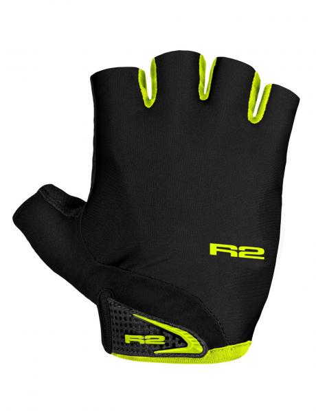 перчатки R2 ATR04H RILEY GLOVES, р-р 6-L черн./желт., без пальцев