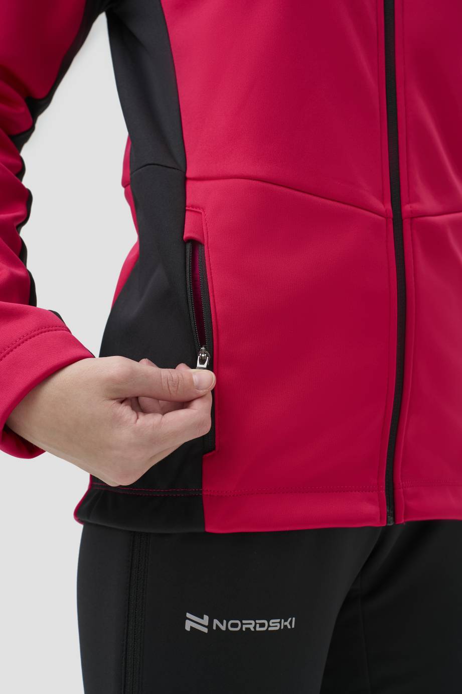 NSJ651938 Тренировочная куртка Nordski Jr. Advance Pink/Black