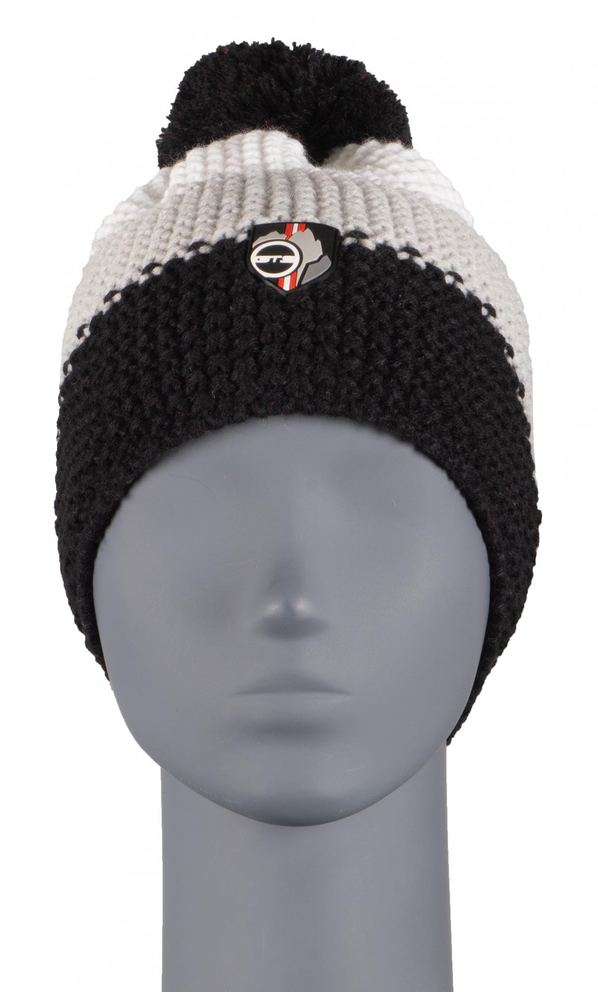 GTS 920212U Шапка CORN KNIT 3 полоски (17 темно-серый OS)